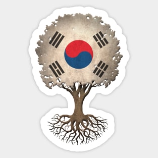 Tree of Life with South Korean Flag Sticker